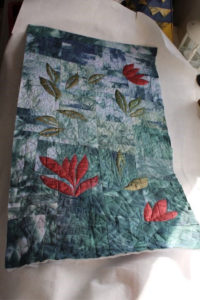 An autumnal inspired patchwork quilt