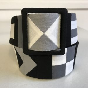 Belt made from patchwork design