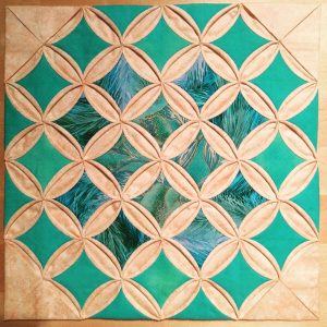 Patchwork quilt designs developed at the School of Stitched Textiles