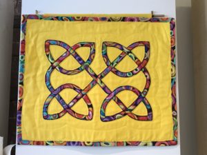 Celtic know designed on City and Guilds patchwork and quilting course