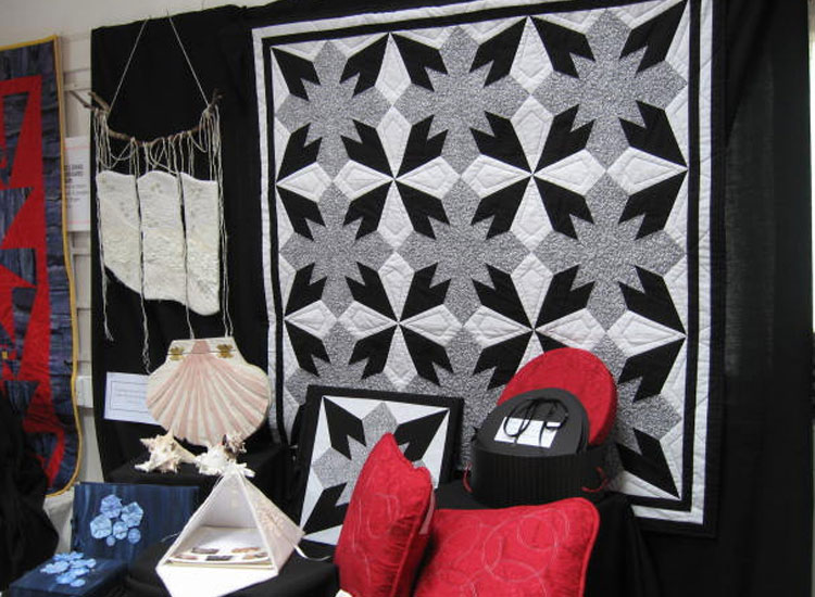 Patchwork exhibition students work from the School of Stitched Textiles