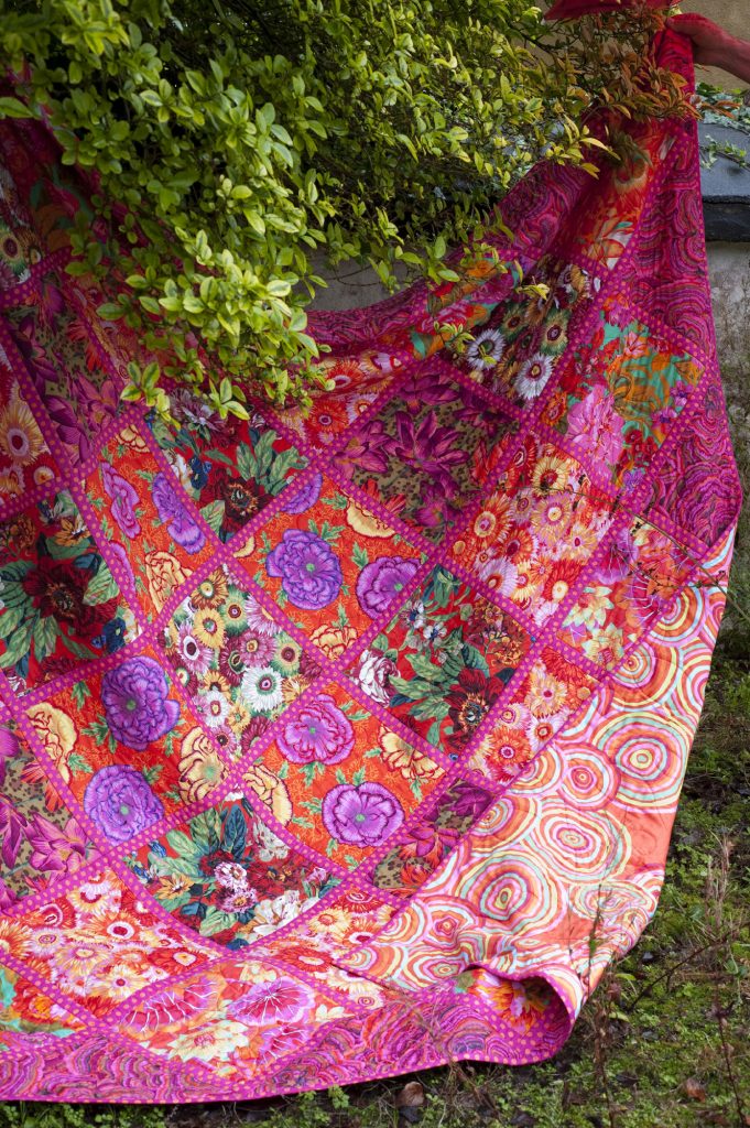 Kaffe Fassett's Chelsea Squares , taken by Debbie Patterson for the book Quilts in Ireland