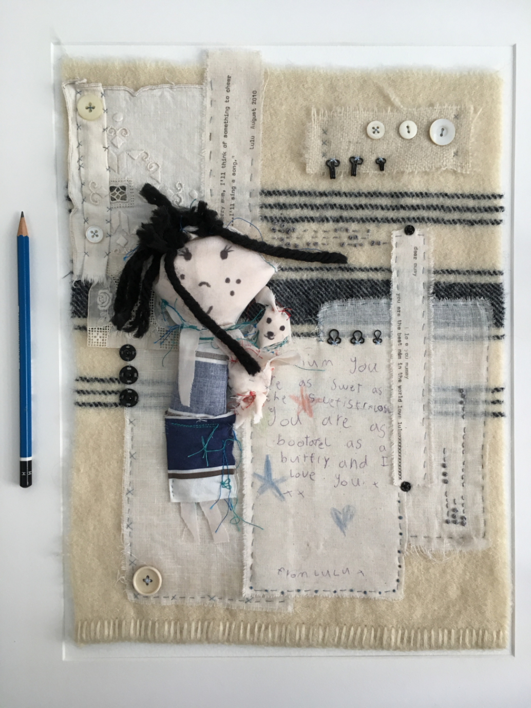 A felted creation by Morven Jones, shortlisted for the creative bursary at the School of Stitched Textiles.