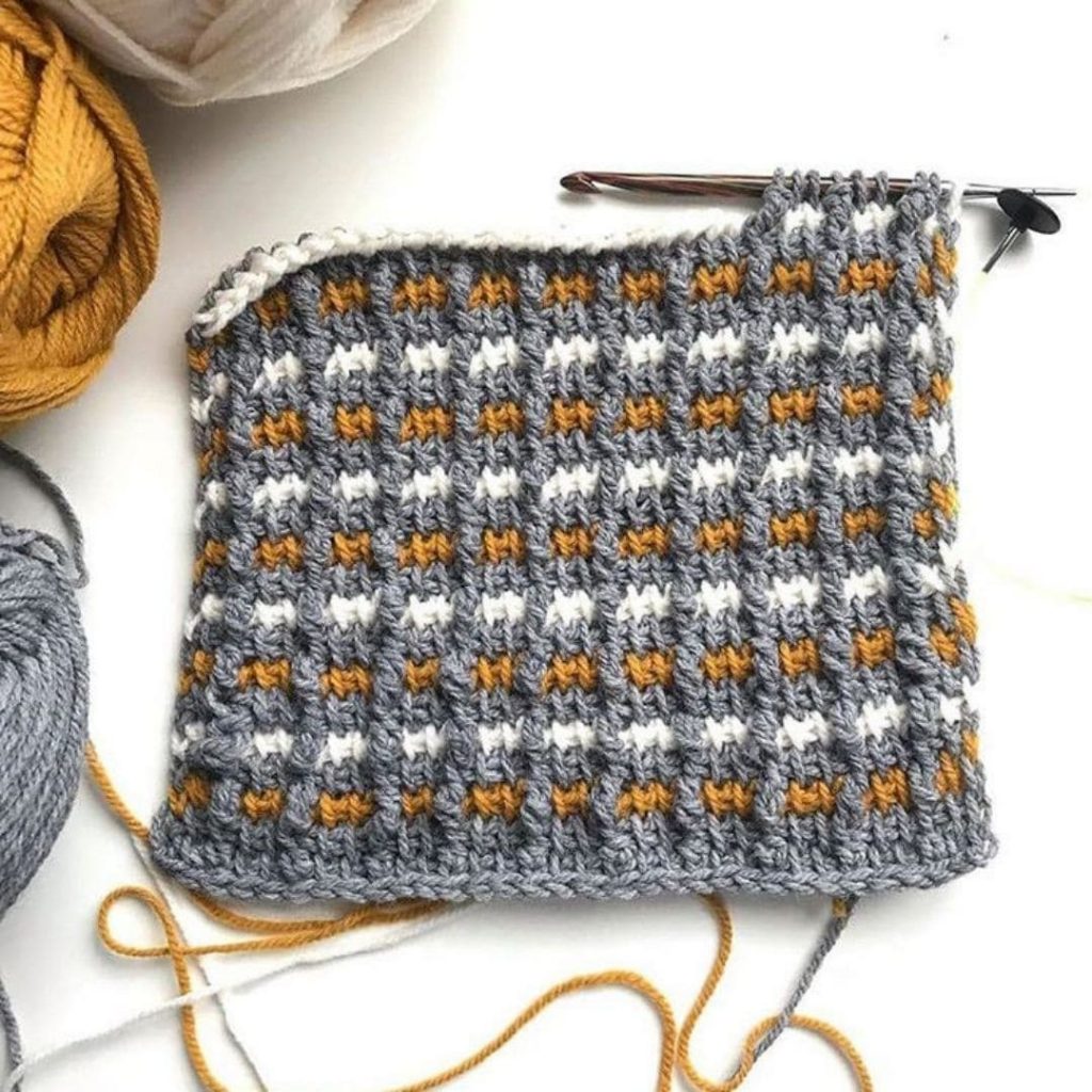 Tunisia Crochet sample design