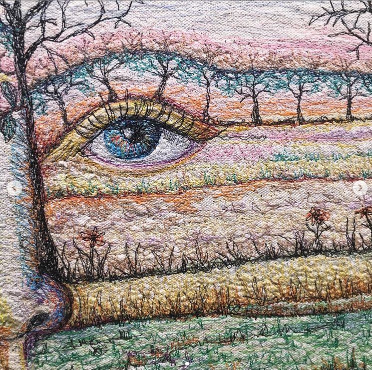 Cheryl Bridgart machine embroidery work
