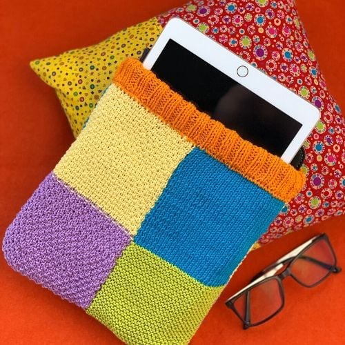 Learn how to knit this ipad case on our beginners course