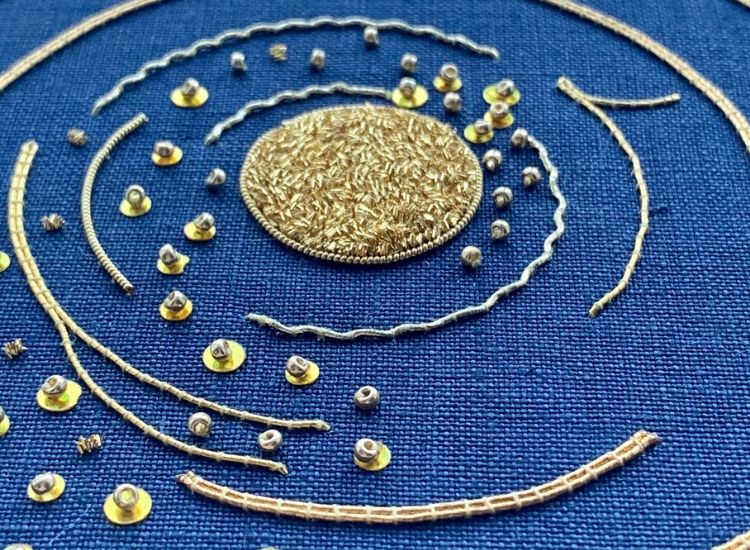 Learn Goldwork embroidery. A Beginner's course