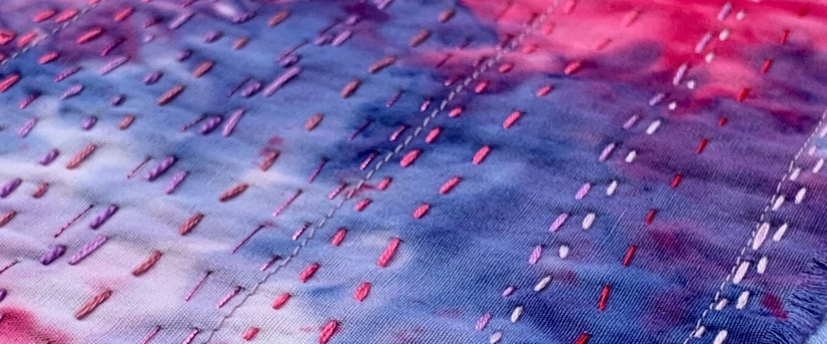 Learn simple hand stitching. A free course by the School of Stitched Textiles