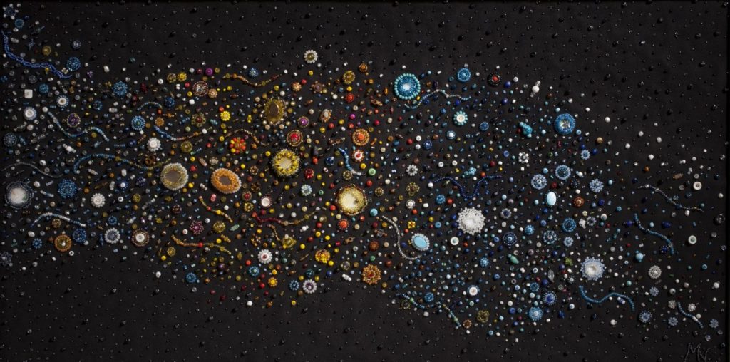 Margaret Nazon space inspired textile art