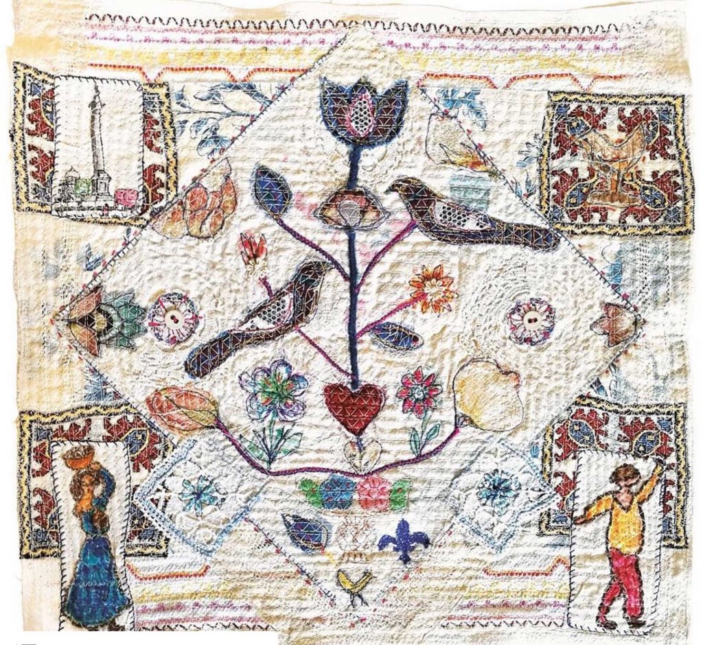 Folk art commission by Anne Kelly