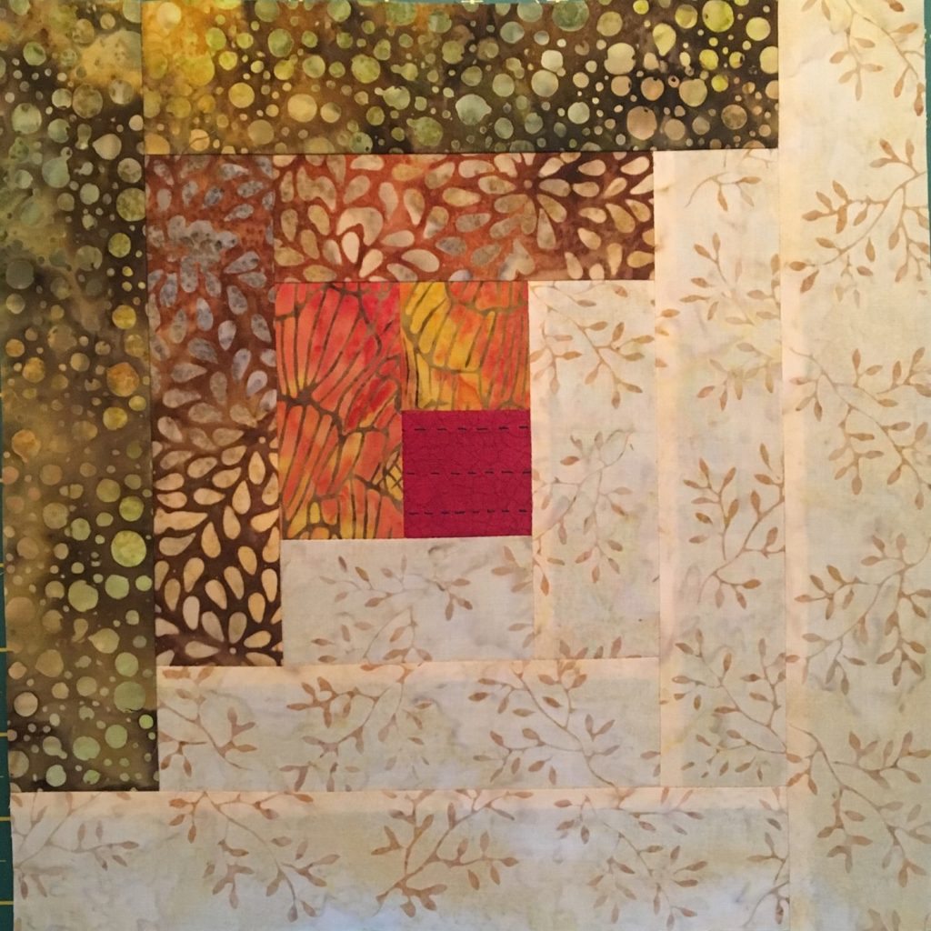 Patchwork and quilting sample by Lou Petch