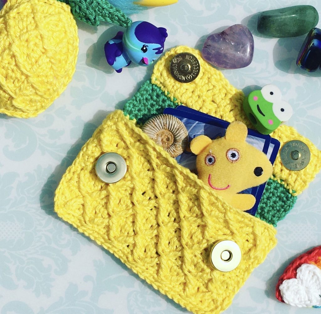 Our bursary winners, crochet work by Melanie Skellam