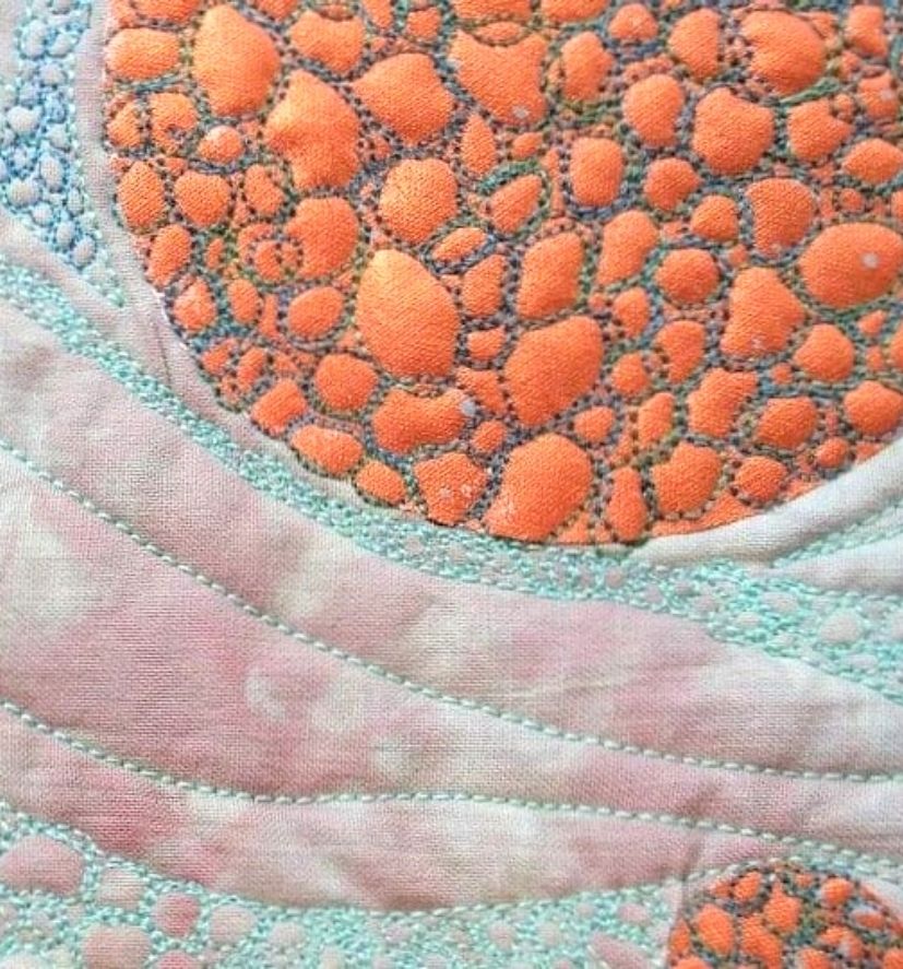 A stitch sample by Deborah Jarvis tutor