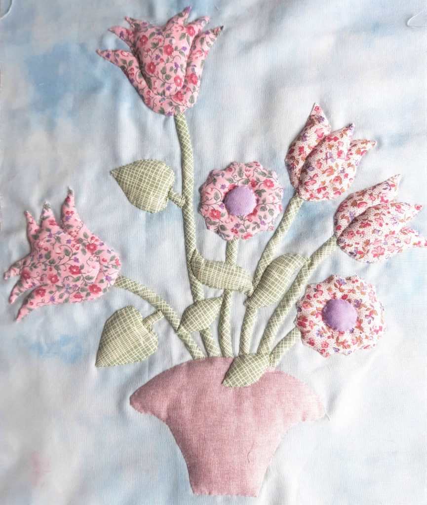 Patchwork quilt design by pip gilbert