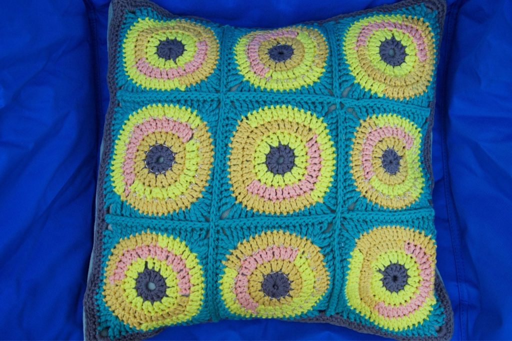 Crocheted Cushion by crochet graduate