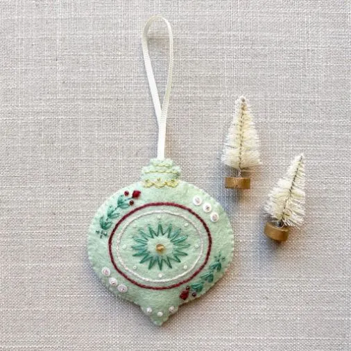 Felted Christmas Ornaments by Ivyona Design Co.