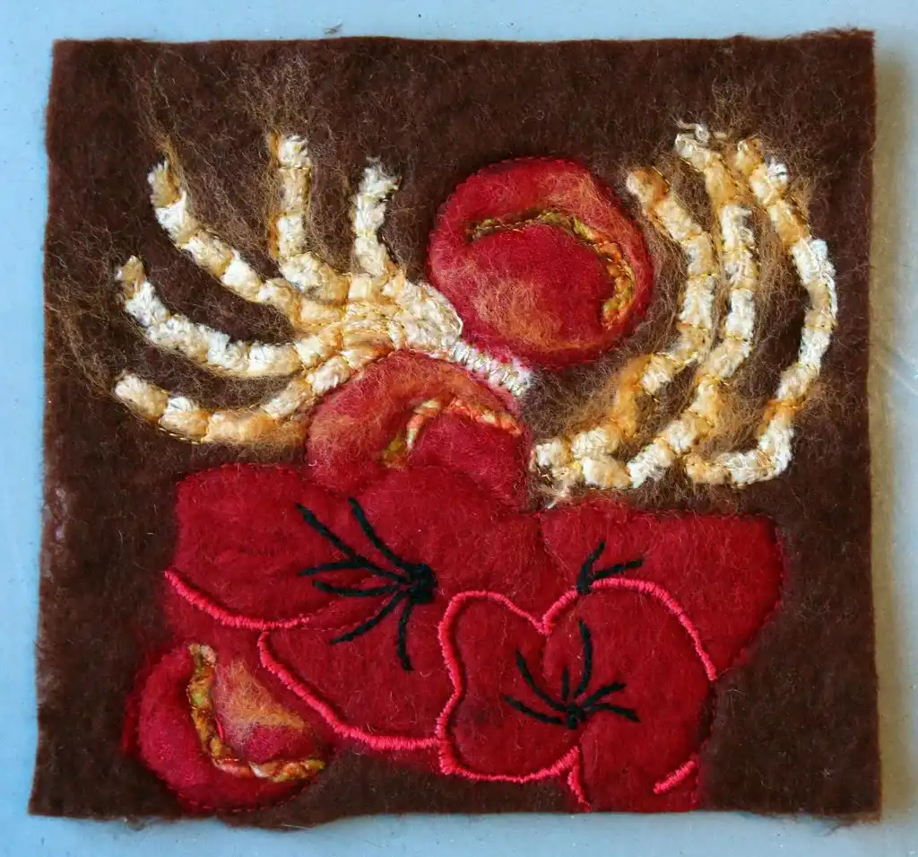 Sample from the felt course by Penny Merrett