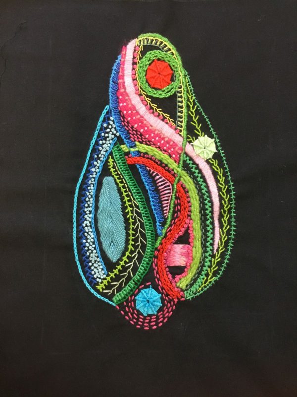 Hand Embroidery stitch sampler by Grazyna CoxGrazyna Cox