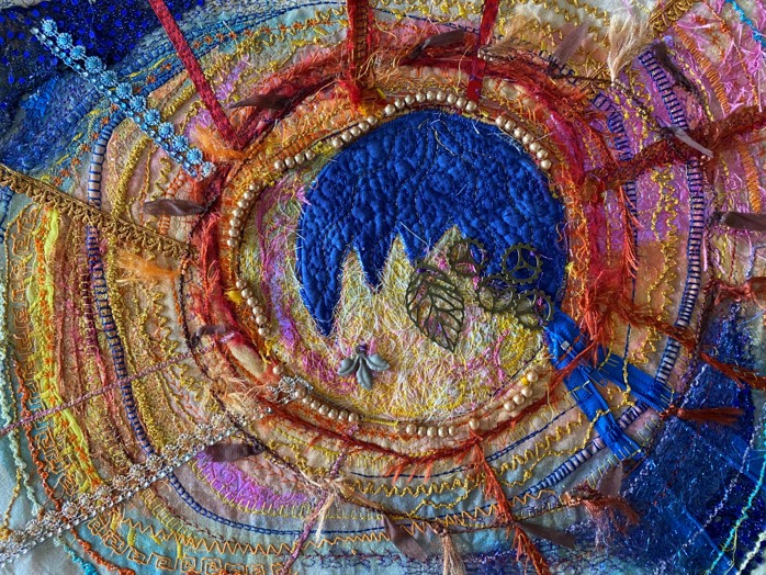 Machine Embroidery Sample by Carol Crichton