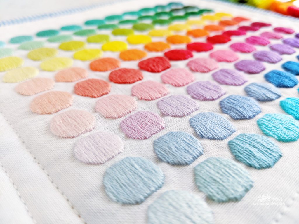 100 Satin Stitch Dots Project by Carina Envoldsen-Harris