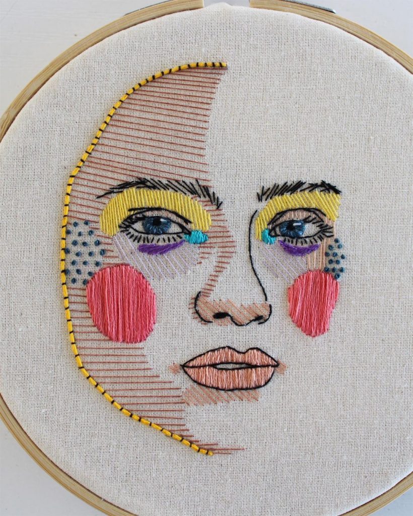 Branda Risquez is one of the 10 Textile Portrait Artists you have to follow