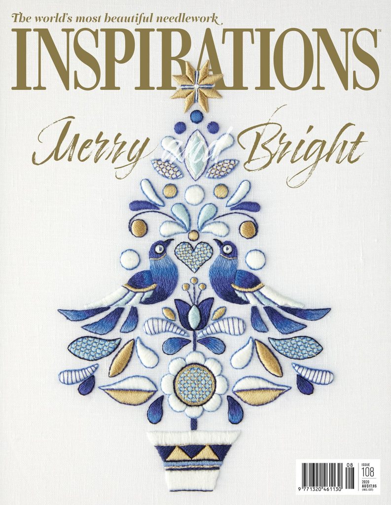 Inspirations Magazine front cover featuring Trish Burr's work