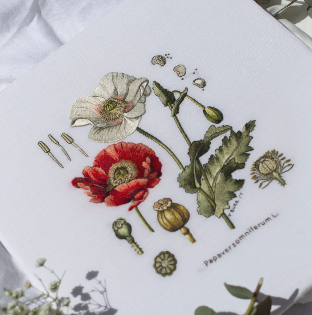 Trish Burr shares her embroidery work with the School of Stitched Textiles