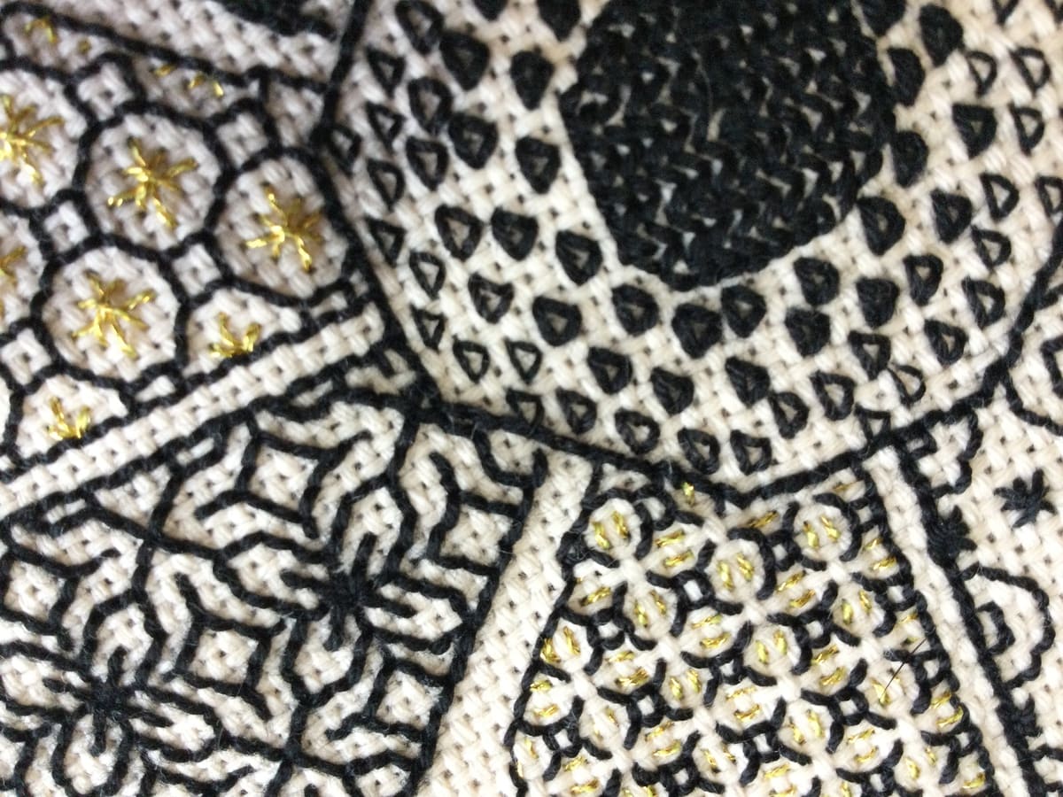 blackwork embroidery, a beginner's guide