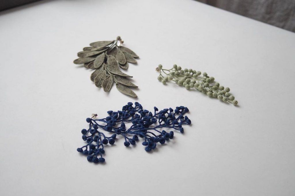 Fujitamiho Crocheted Jewellery inspired by nature