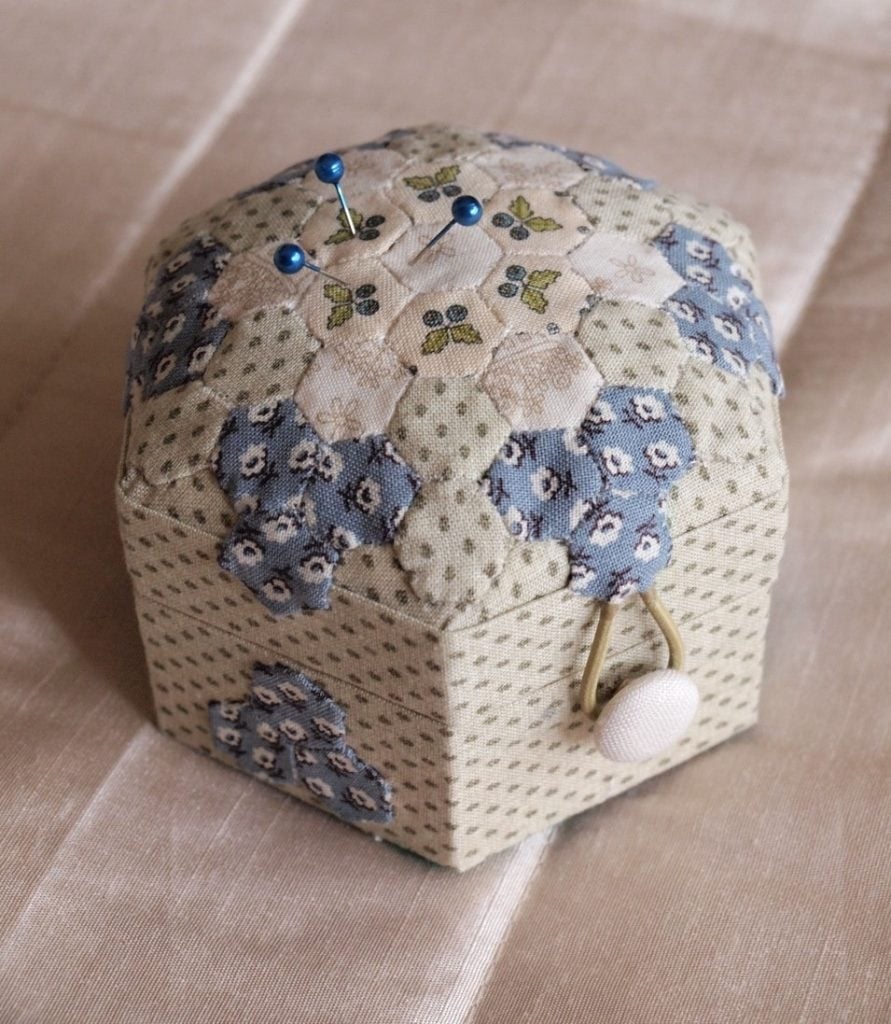 Patchwork pin box by Tessa Box