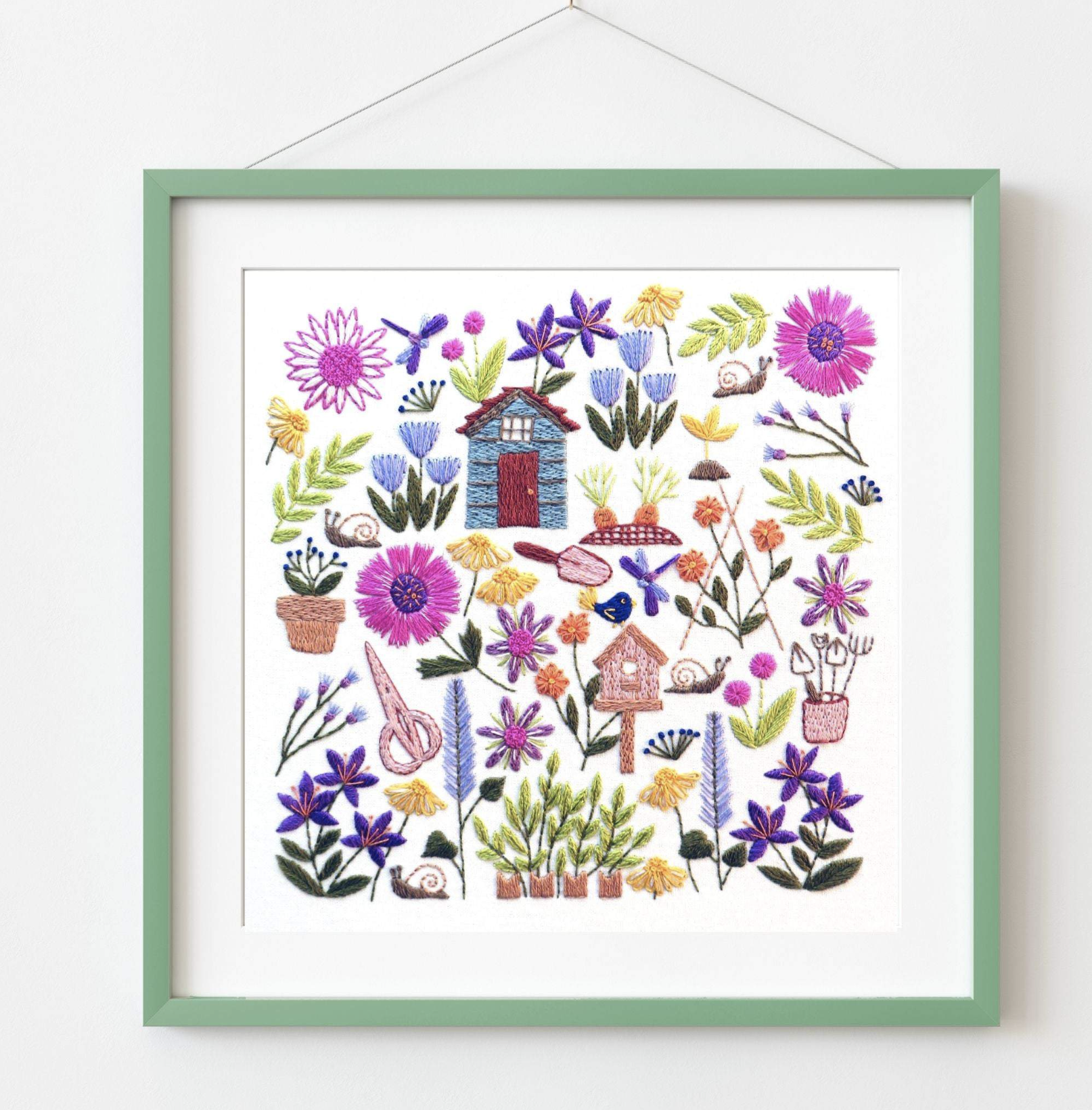 How does your Garden Grow Hand Embroidery Kit