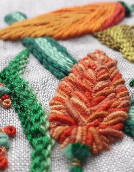 Hand Embroidery Course 2 at the School of Stitched Textiles