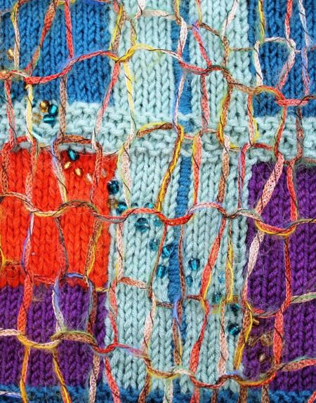 Knitting course 4 at the School of Stitched Textiles, accredited by City and Guilds