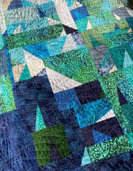 Patchwork and Quilting course 3 at the School of Stitched Textiles