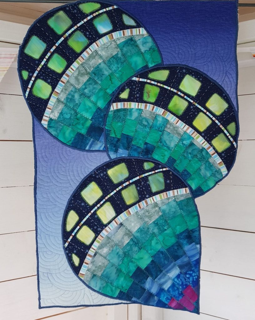 First patchwork quilt assessment piece by Deborah Collins