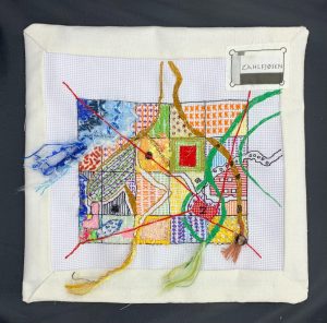 Hand Embroidery work for module 10 by Alison Gisvold