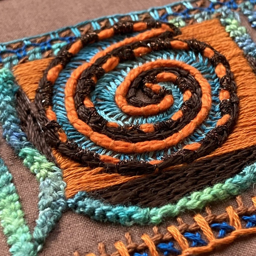Textured stitch piece by Anna Hayward