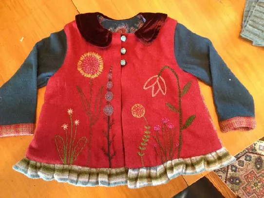 Hand Embroidered Coat - winning submission early in the year