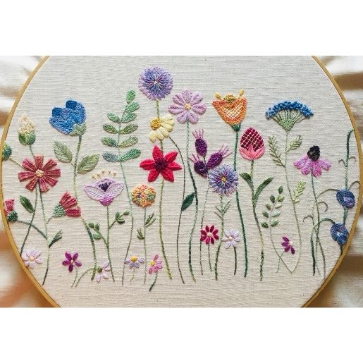 Fantasy Garden Embroidery Panel