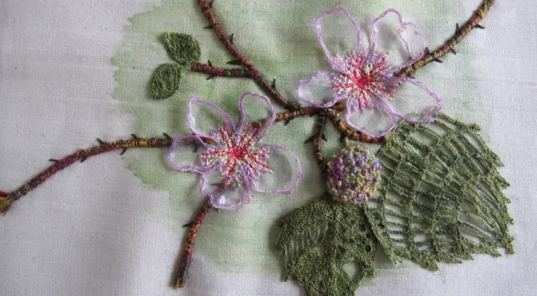 Machine Embroidery Work by Helen Plummer, Skill Stage 4 Student Excellence Awards Exhibition