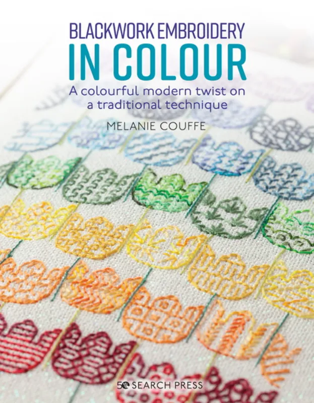 Blackwork Embroidery in Colour, a book by Melanie Couffe