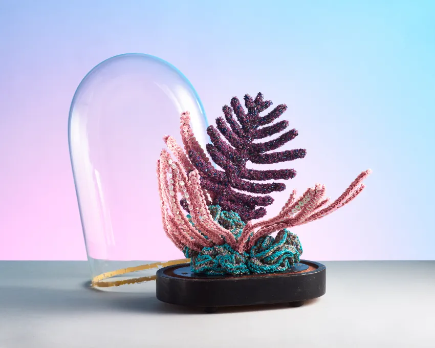 Aude Bourgine create beautiful coral sculptures.