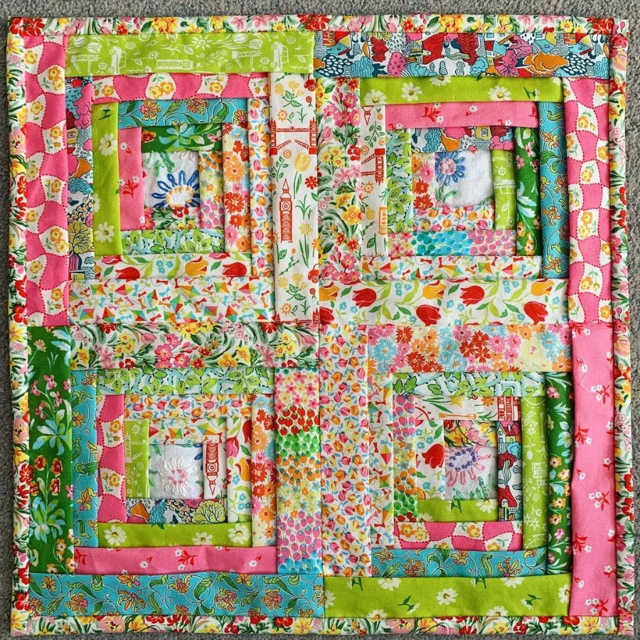 Stunning Patchwork design by Carolyn Forster using Liberty of London fabric