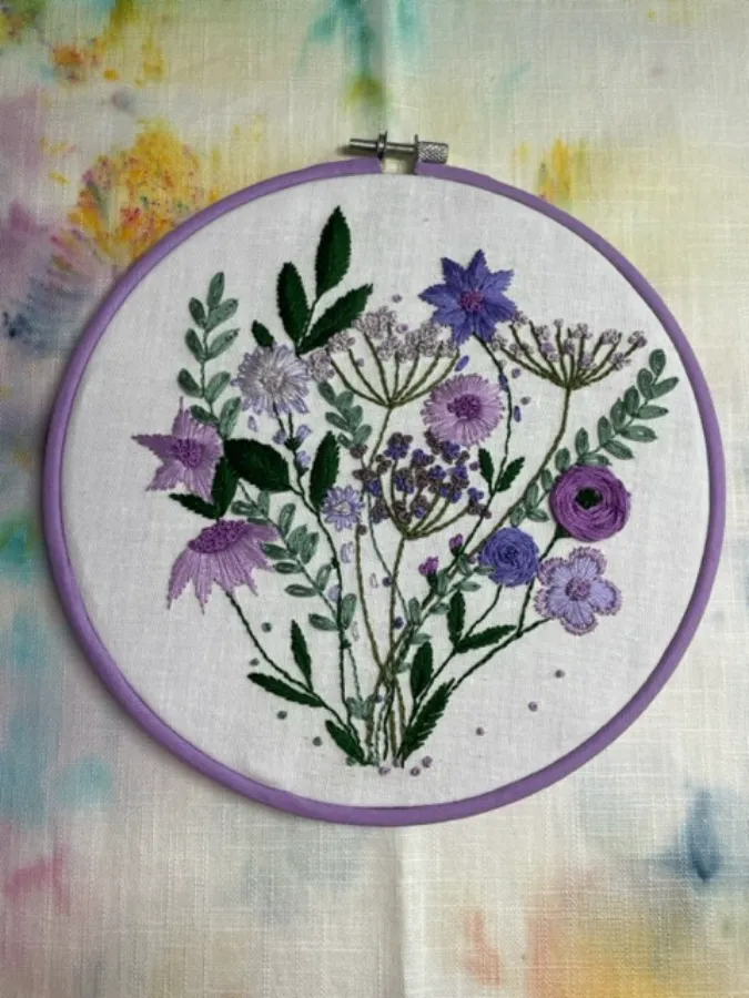 Hand Embroidery work by bursary finalist Samantha Killian
