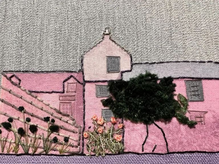 Hand embroidery course work by Pauline Randall