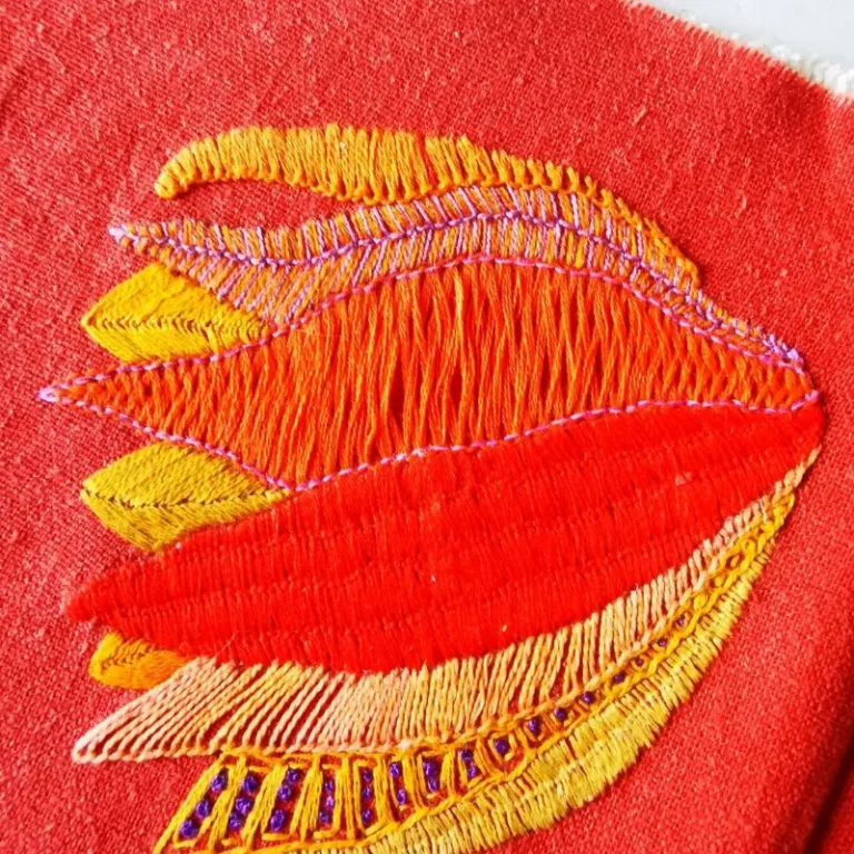 Delphine Delanlande's hand embroidery course work
