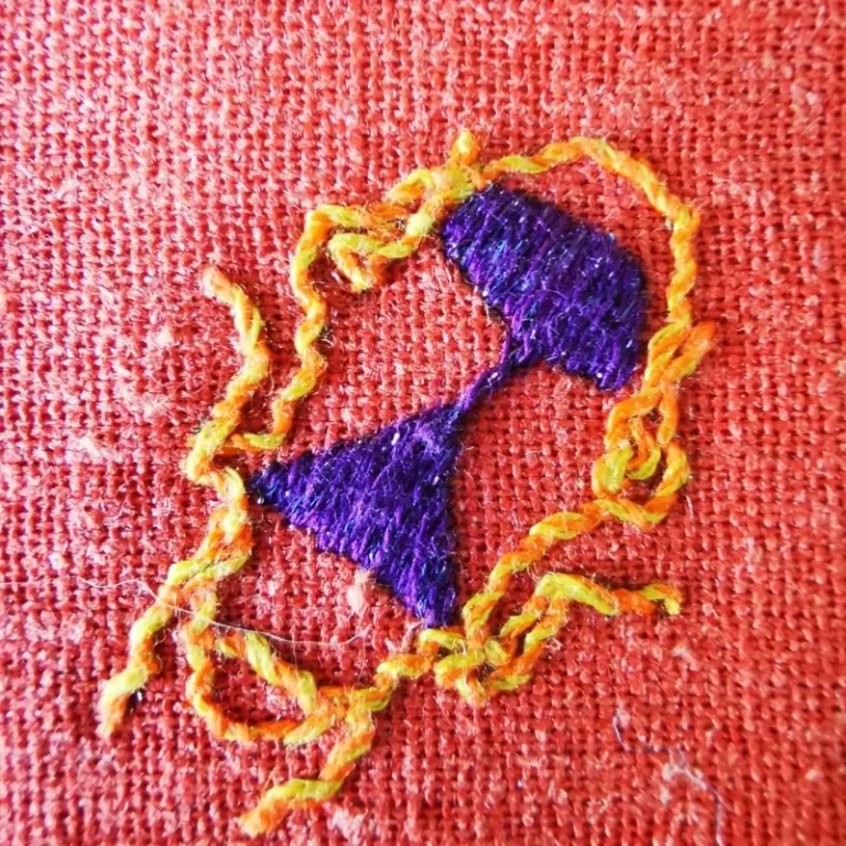 Delphine Delanlande's hand embroidery course work