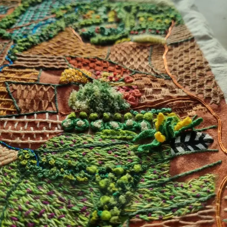 Hand Embroidery course work by Rhiannon Thomas - @rhianet
