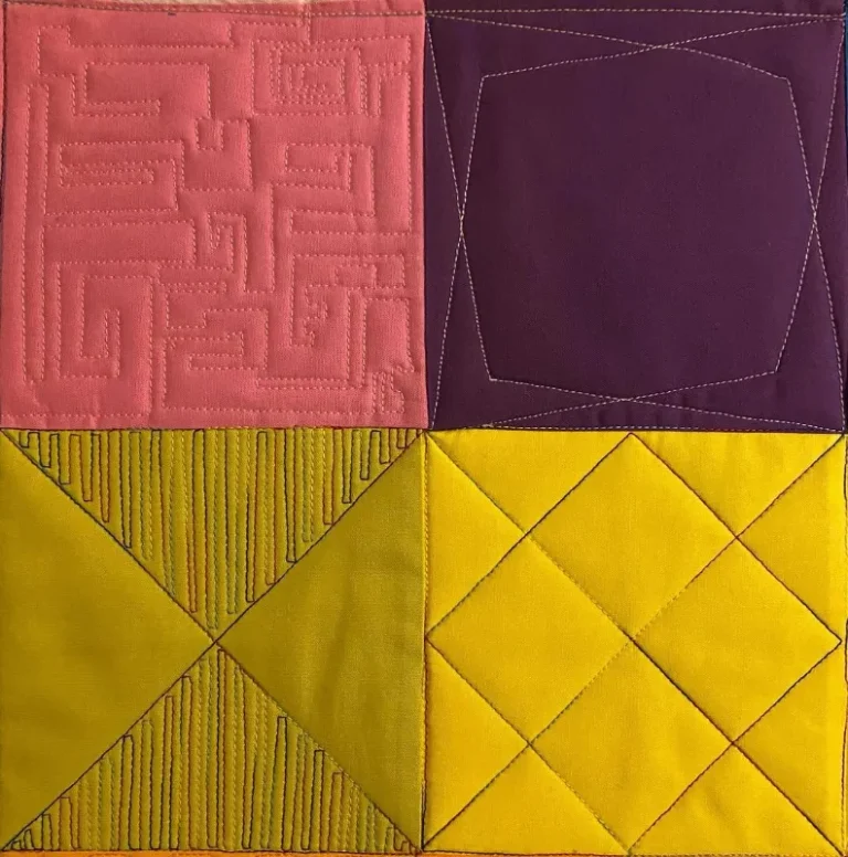 Patchwork and Quilting work by student Daniela McDonach
