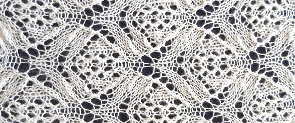 Knitting sample by graduate Jan Lidgley who told us she now thinks differently about design and creativity